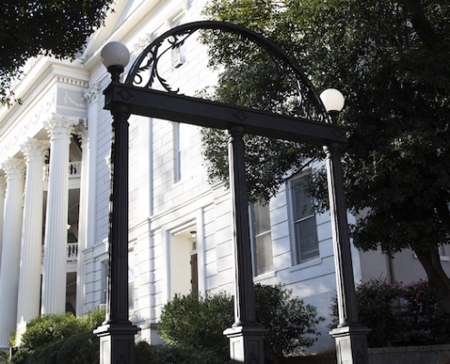 Arch and the Holmes-Hunter Academic Building